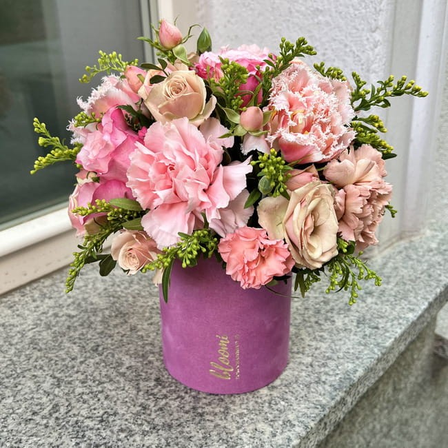 Flower box z różą - RÓŻANE KRÓLESTWO