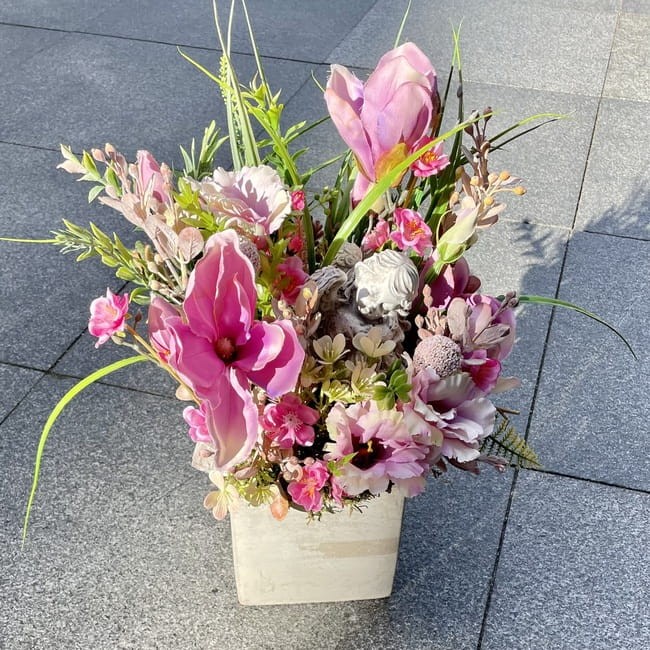 Kompozycja na grób w doniczce