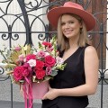 Różowy flower box
