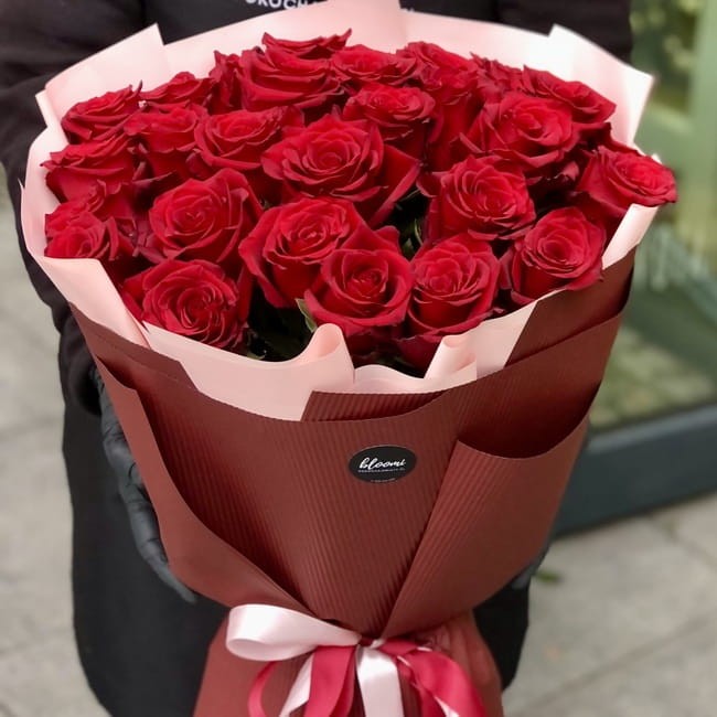 Bukiet czerwonych róż