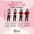 Rozmiar bukietów róż