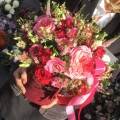 MALINOWA SŁODYCZ Welurowy flower box L