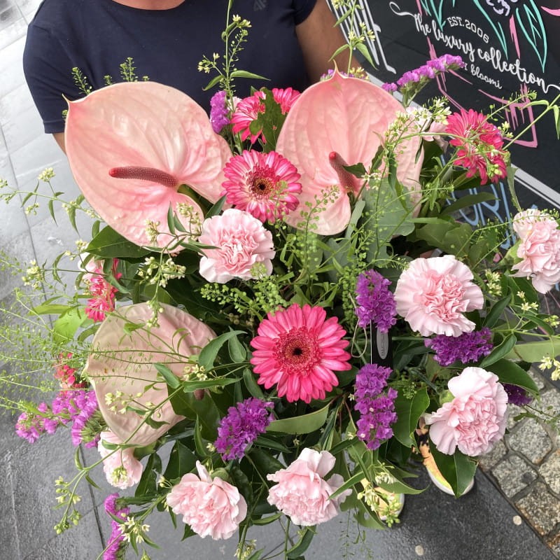 ANTURIUM W ROLI GŁÓWNEJ duży bukiet