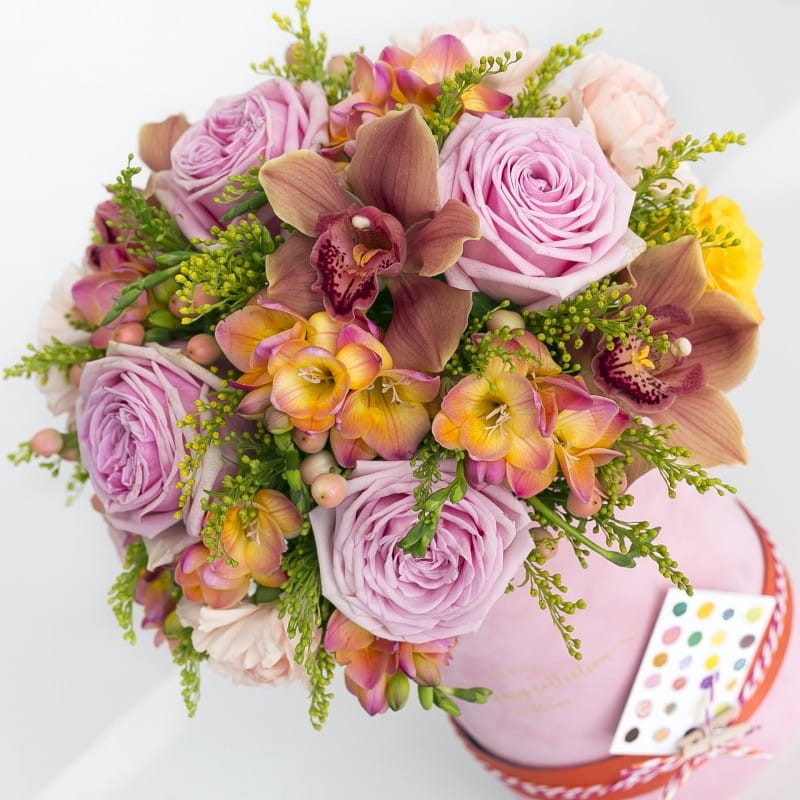 MULTIWITAMINA Zamszowy flowerbox XL