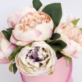 PEONIA Flower box ze sztucznych kwiatów