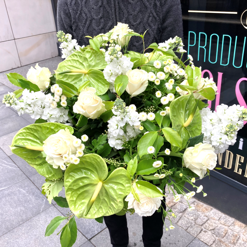 ZIELONO MI Bukiet wielokwiatowy z anturium