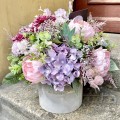 EFEMERYDA Flower box ze sztucznych kwiatów
