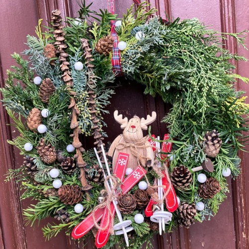 Wianek bożonarodzeniowy - ZABAWA NA ŚNIEGU