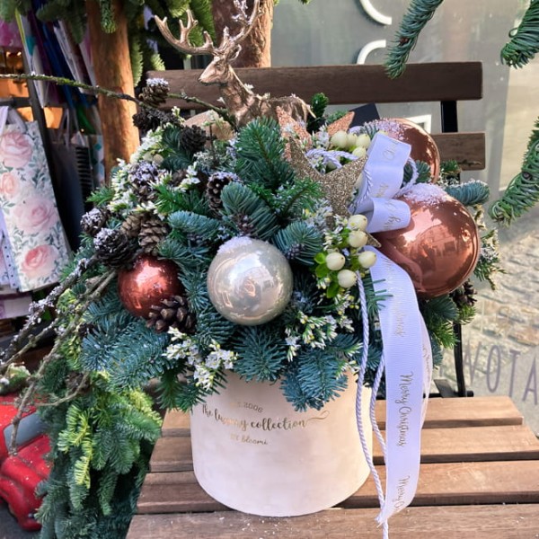 Flower box świąteczny - WSZYSTKIEGO NAJLEPSZEGO