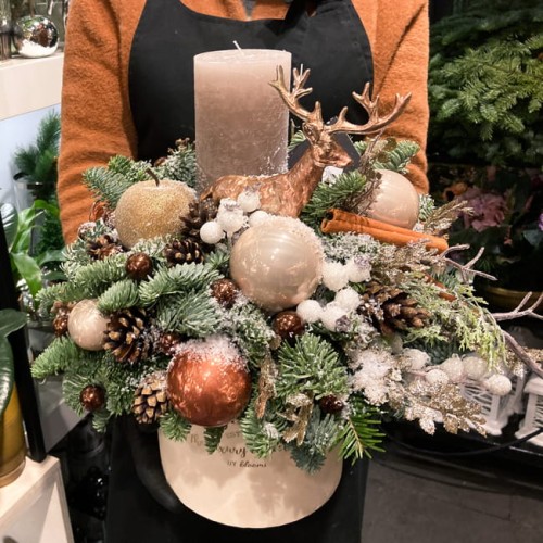 Flower box na Boże Narodzenie - SZAMPAŃSKA ZABAWA