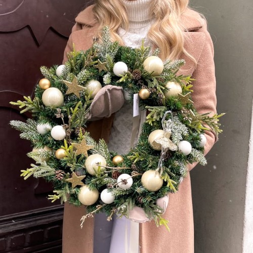 Wianek na drzwi - ZŁOTE GWIAZDKI