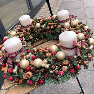 Klasyczny wianek adwentowy